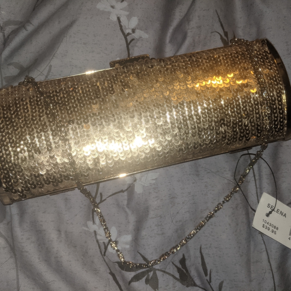 Bakers Selena sequin clutch